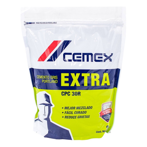 Cemento Gris Extra Porland Reparador Grietas 2kg Cemex