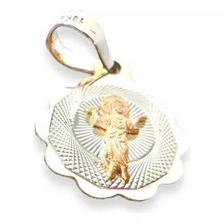 Medalla D Divino Niño Jesús Orilla Ondulada 1.25 Cm Oro 10k 