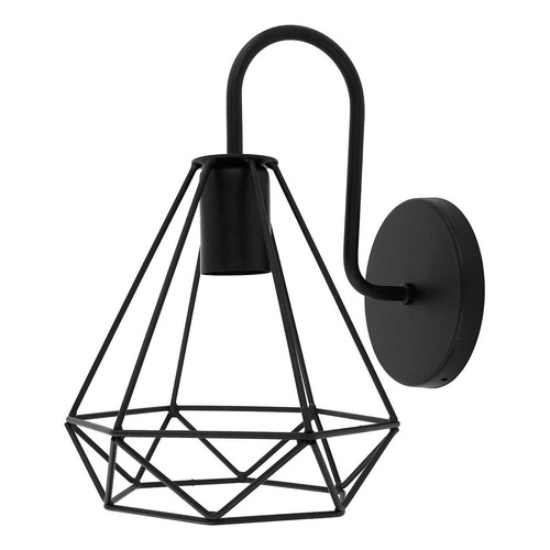 Lámpara De Pared Arquitectónico Maxxi Mx-ar8027/n Sin Foco Color Negro