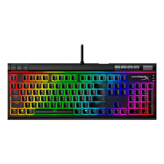 Teclado Gamer Hyperx Alloy Elite 2 Rojo 1 Teclado Negro Idioma Inglés Us