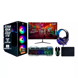 Pc Gamer Ryzen 7 5700g, Ssd 1tb, 32gb + Monitor 23.8p 165hz