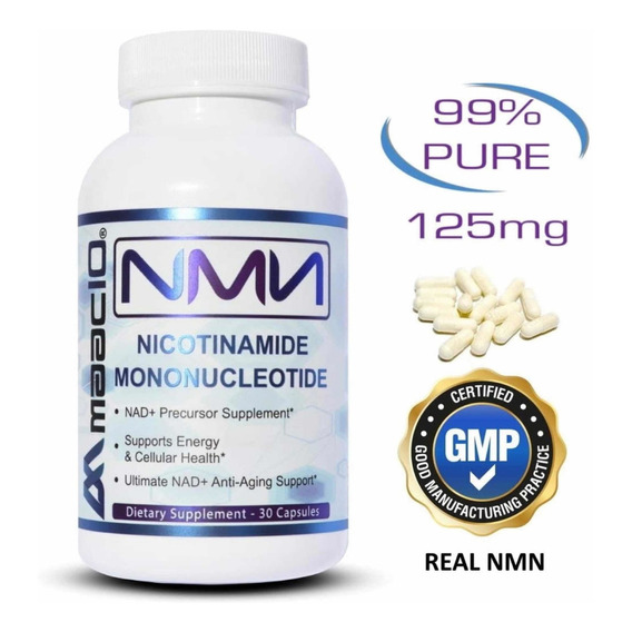 Nmn 30 Capsulas Precursor Antioxidante Antienvejecimiento Sabor Sin Sabor