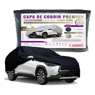 Capa Para Carro Suvs Carrhel Premium Forrada Carbon Black 