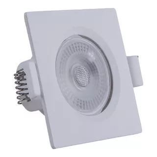 10 Luminária Spot Embutir 3w Quad. Luz Fria Neutra Ou Quente Cor Branco-frio 6500k 110v/220v