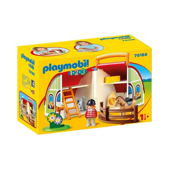 Playmobil 1-2-3 Mi Granja Maletín 70180