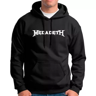 Buzo Hoodie Rock Capota Cerrado Megadeath