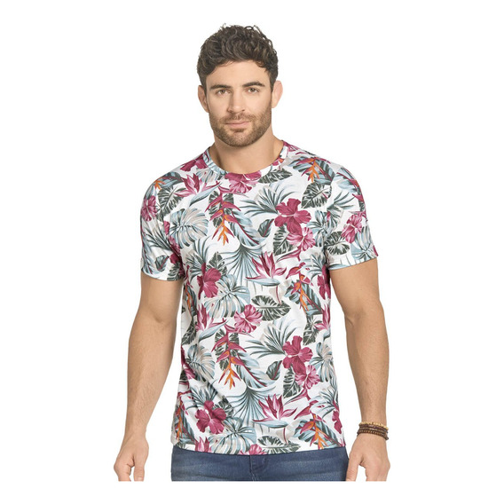 Camiseta Para Hombre Estampado Mp