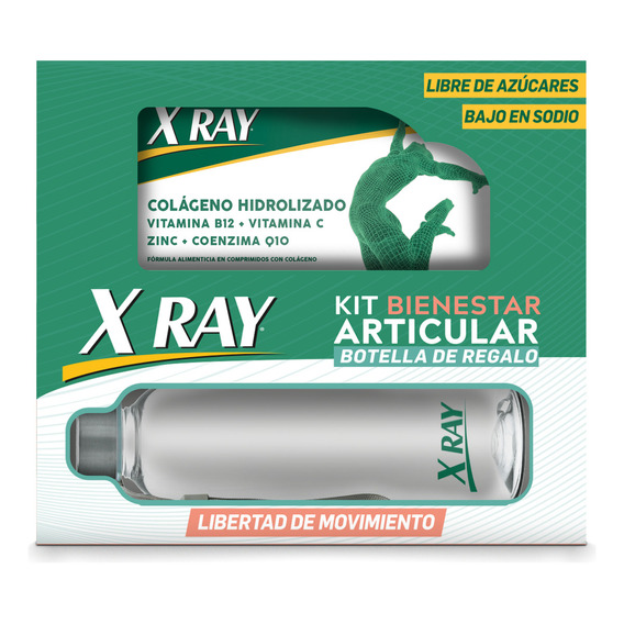 Kit Suplementos Bienestar Xray 60 Comprimidos + Botella