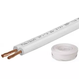 Cable Doble Blanco Spt 2x10 Awg X Metro. Cab-13m
