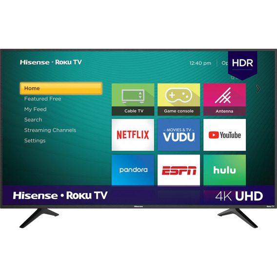 Pantalla Hisense De 50 Pulgadas 4k Roku Smart Led Tv 50r6e1 