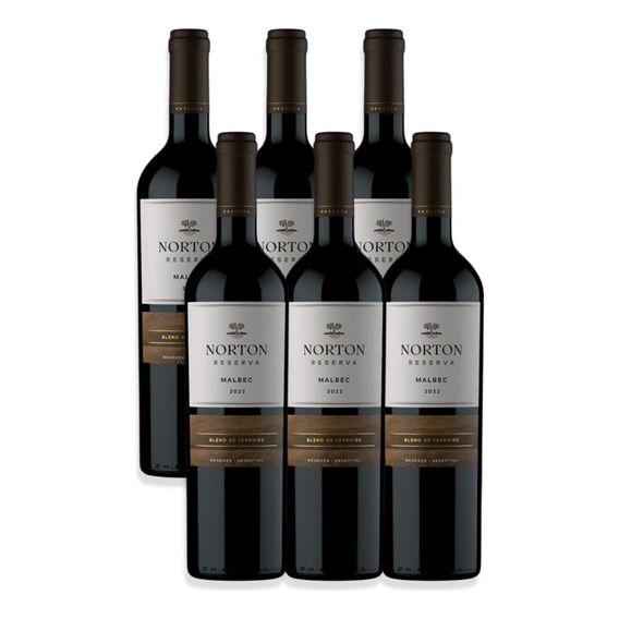 Norton Reserva Vino Malbec Caja X6u 750ml Luján De Cuyo