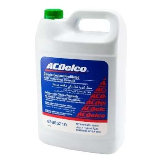 Refrigerante Acdelco Verde Prediluido 30% Galon 88865210