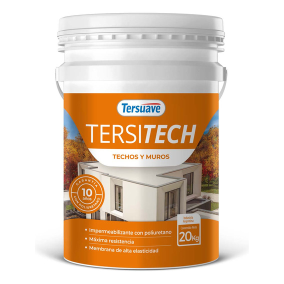 Impermeabilizante Tersitech Sin Fibra Blanco Tersuave 20 Lt