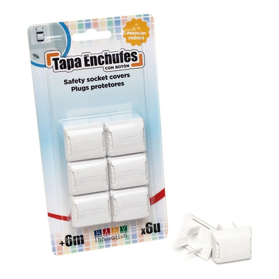 Tapa Enchufes Con Botón De Tres Patas - Baby Innovation