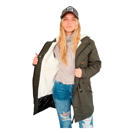 Customs Ba Camperas Mujer Parka Corderito Campera Invierno 2