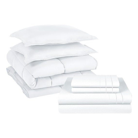 Pack Cobertor Premium - King Blanco + Set Sabana 3angeli