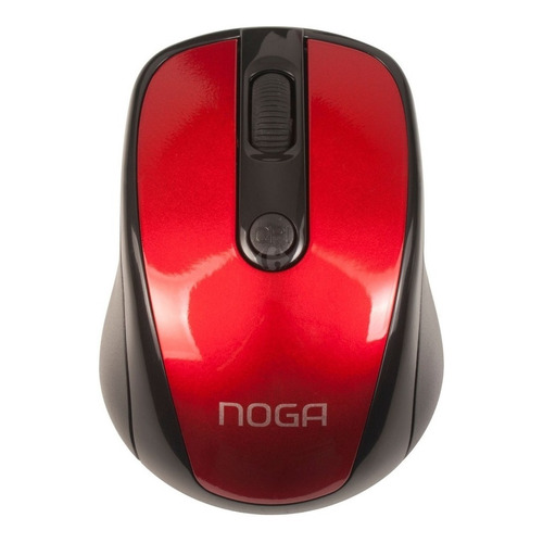 Mouse inalámbrico Noga  NGM-358 rojo y negro