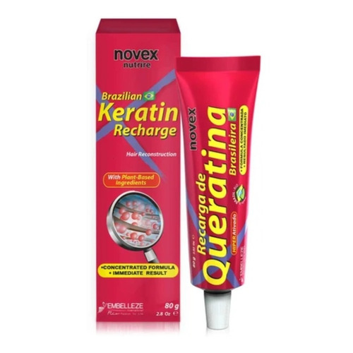 Keratina Brasileña Concentrada Novex Cabellos Dañados 80g