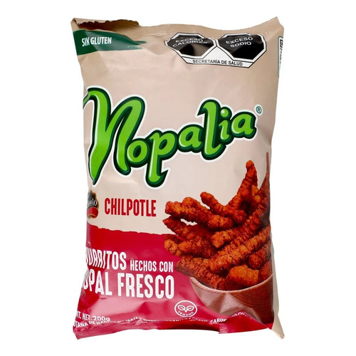 3 Pack Churrito De Nopal Chipotle Nopalia 200
