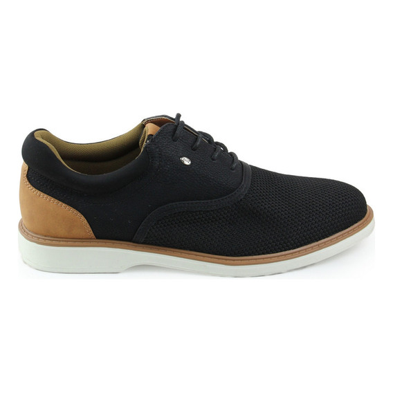 Zapato Casual Para Hombre Lob Footwear Textil Negro 90804013