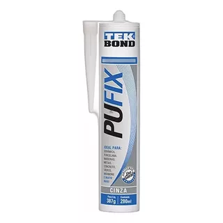 Sellador De Poliuretano Tekbond Pu Fix Gris En Tubo 280ml