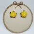 Mini Aretes De Flor Elaboradas En Crochet.