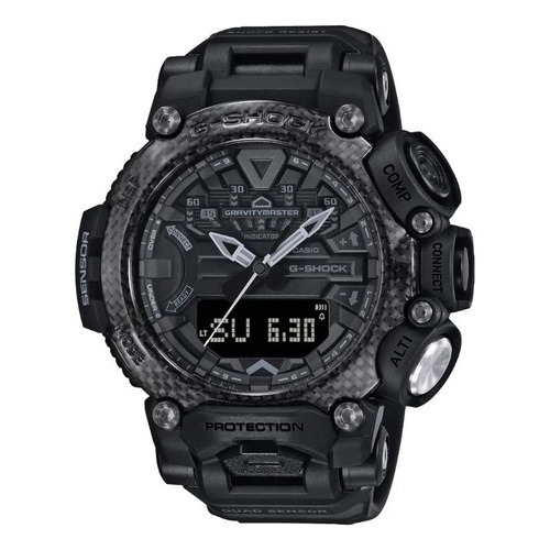 Reloj Casio G Shock Gr-b200 Análogo Digital Color de la malla Negro Color del bisel Negro Color del fondo Negro