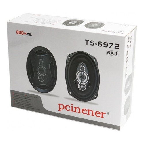 Parlantes Auto 6x9 Pcinener Ts-6972 800w De Poder Color Negro