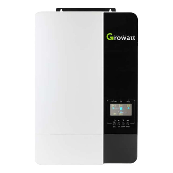 Inversor de corriente Growatt SPF5000ES con voltaje mínimo de salida 220V y 120V de entrada