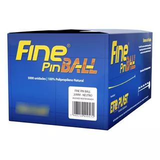 Fine Pin Ball - Pino Tag Fino 50mm - Etiq Plast - Cx 5.000