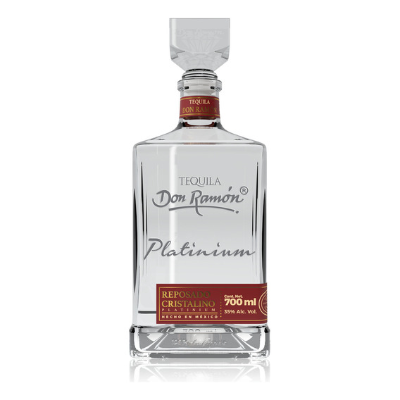 Tequila Don Ramón Reposado Cristalino Platinium 750ml