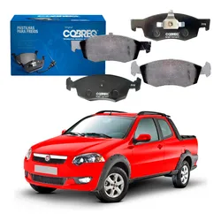  Jogo Pastilha Freio Dianteira Fiat Strada 1.6 2014 A 2020