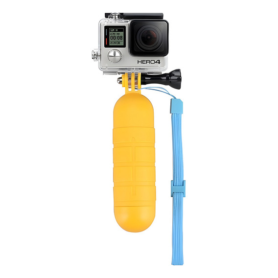 Flotador Floaty Bobber Baston Yellow Para Cámaras Gopro Hero