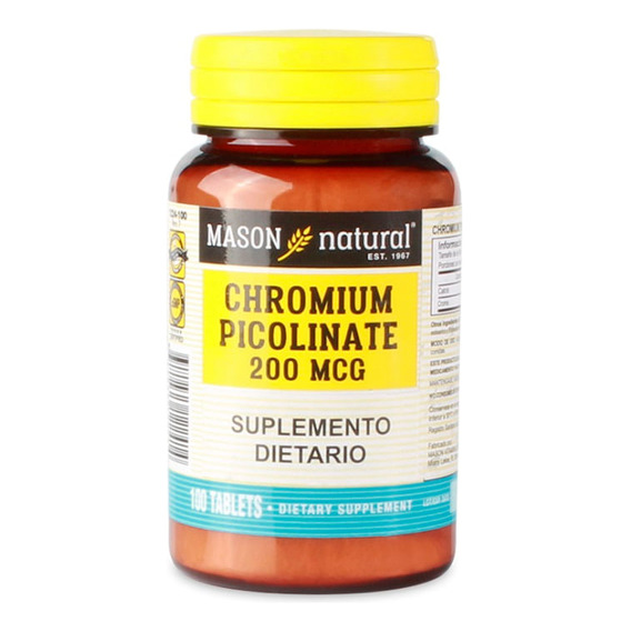 Chromium Picolina 200mcg 100tab - Unidad a $482