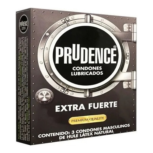 Condones De Látex Prudence Extra Fuerte 3 Condones Premium Quality