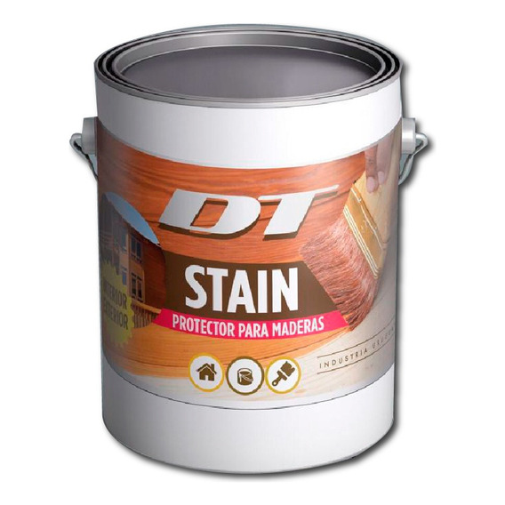 Protector De Madera  - Dt Stain - 3.6 Lt  Ext Int Colores Color Nogal