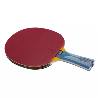 Paleta De Ping Pong Giant Dragon Super-g Negra Y Roja Fl (cóncavo)