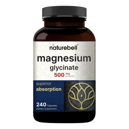 Glicinato De Magnesio 100% Quelado 240 Unidades Eg G43 Sabor Sin Sabor