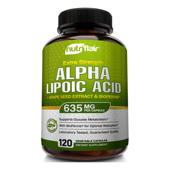 Acido Alfa Lipoico 600 Mg