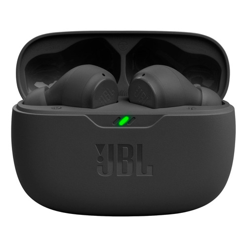 Audífonos in-ear inalámbricos JBL Vibe Beam negro con luz LED