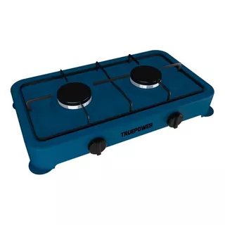 Parrilla Estufa Sobre Mesa 2 Quemador Portable Gas Portatil Color Azul