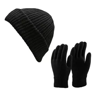 Guantes Y Gorro Proteccion Cabeza Manos Clima Frio Invierno 