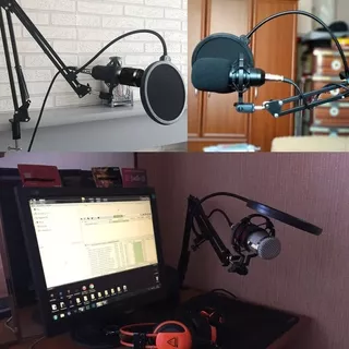 Microfone Condensador Podcast Lives Profissional Mt-3502 Tomate 