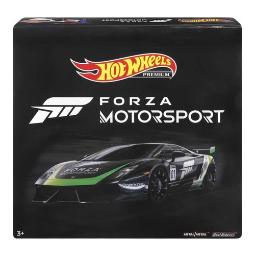 Hot Wheels Forza Motorsport Premium Pack 5 Autos Bundle Color Negro