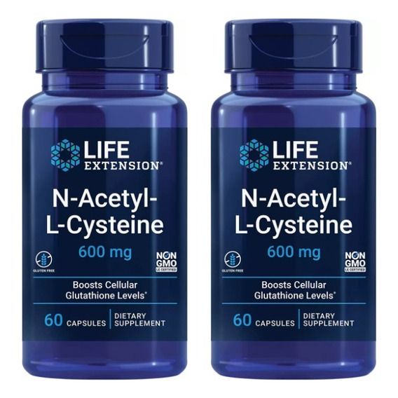 2 N Acetyl L Cysteine 600mg X60 - L a $3008