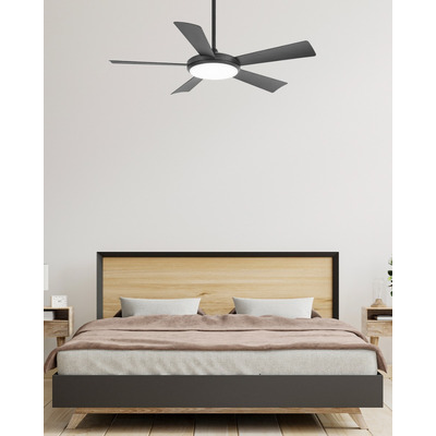Ventilador Techo Negro 522b Led 24w Control Remoto Laft