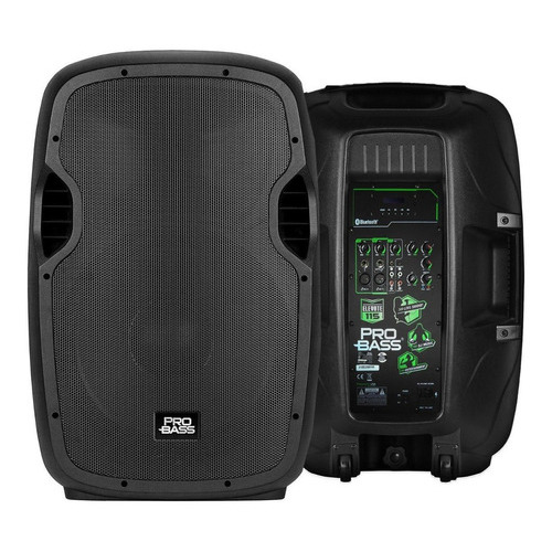 Bafle Activo Probass Elevate 115 Bluetooth 800w Color Negro