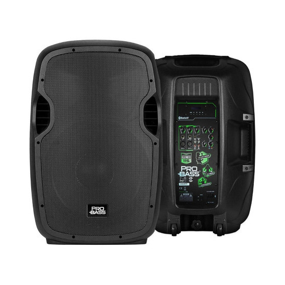 Bafle Activo Probass Elevate 115 Bluetooth 800w Color Negro