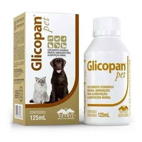 Glicopan Pet Suplemento Perros Y Gatos 125ml Gotas