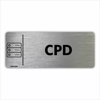 Placa Indicação Setor Portas - Cpd - 8x20cm